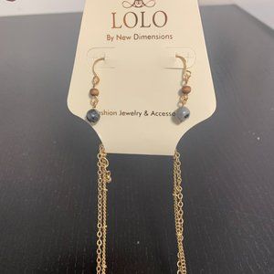 necklace with matching earrings